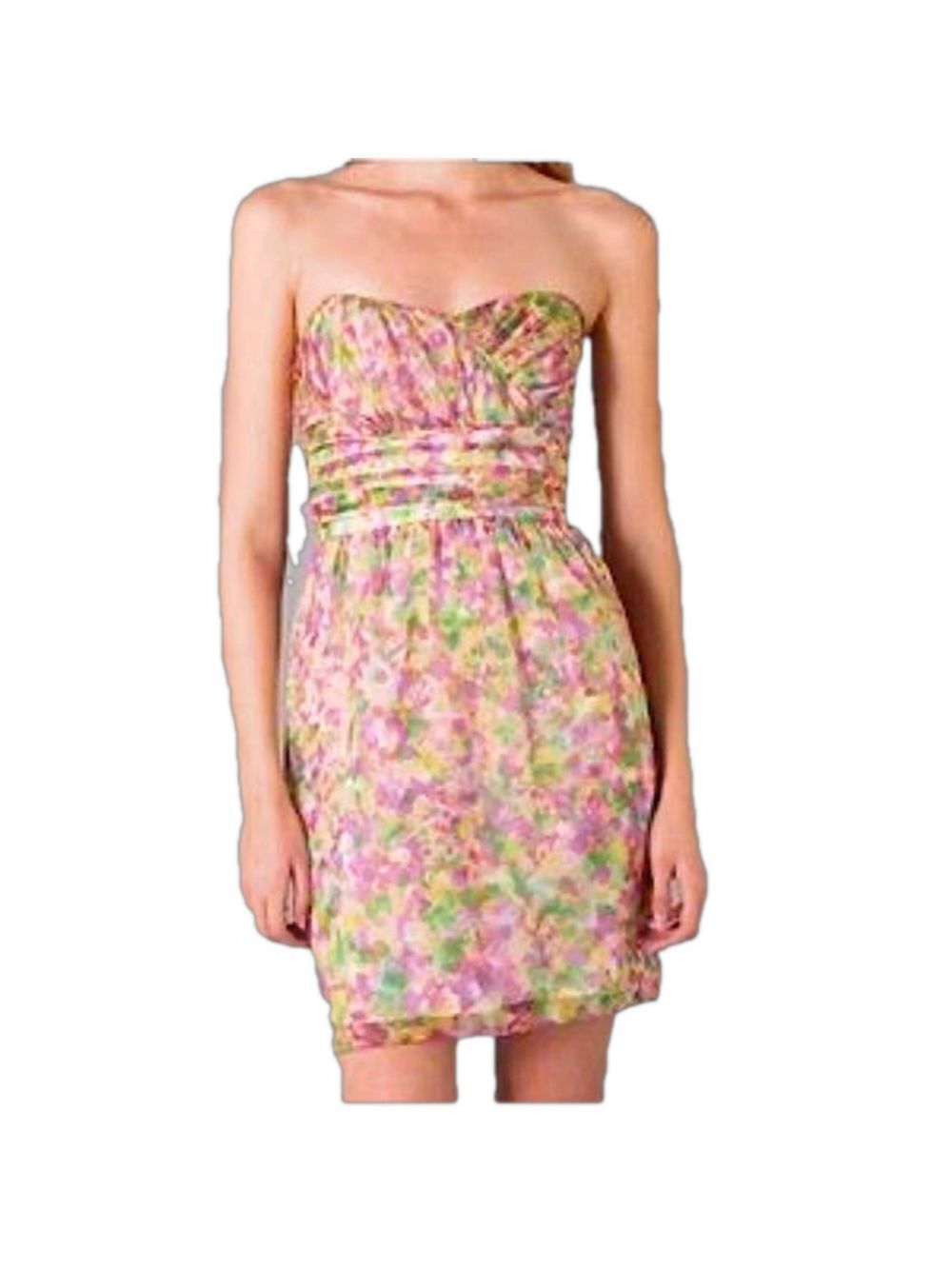 *NWT* SHOSHANNA Silk Strapless Dress